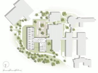 09_EGM architecten_Sint Maartenskliniek_schema_situatie groen_© EGM architecten